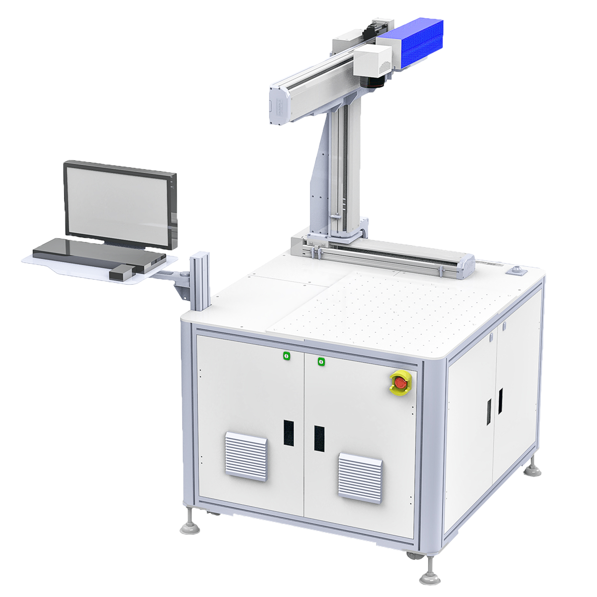 Three-axis fiber laser marking machine